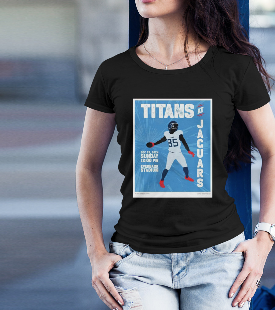 Titans At Jaguars Dec 29 2024 Sunday 12:00 PM Everbank Stadium T-Shirt