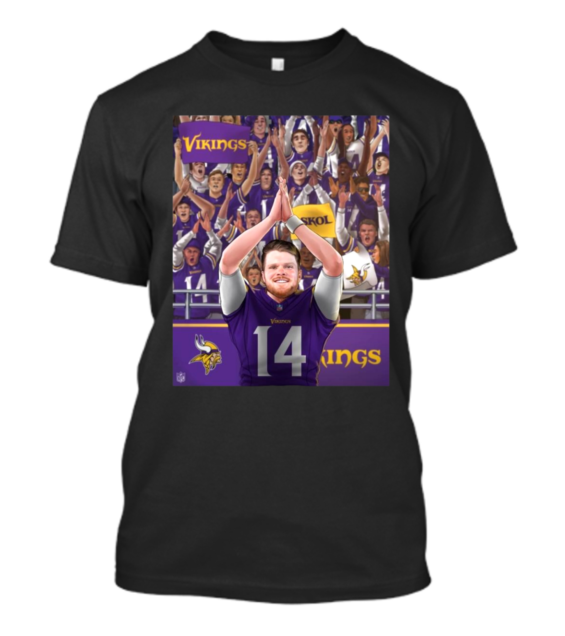 Vikings NFL Skol Sam Clinch #1 Seed Minnesota Win Packers Week 18 T-Shirt