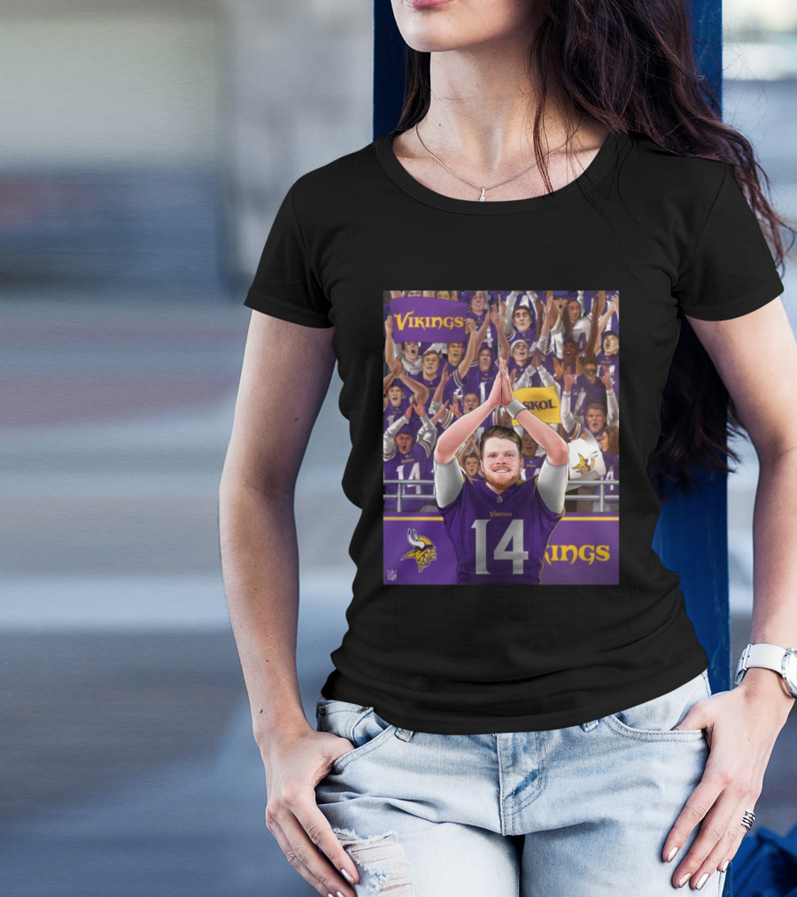 Vikings NFL Skol Sam Clinch #1 Seed Minnesota Win Packers Week 18 T-Shirt