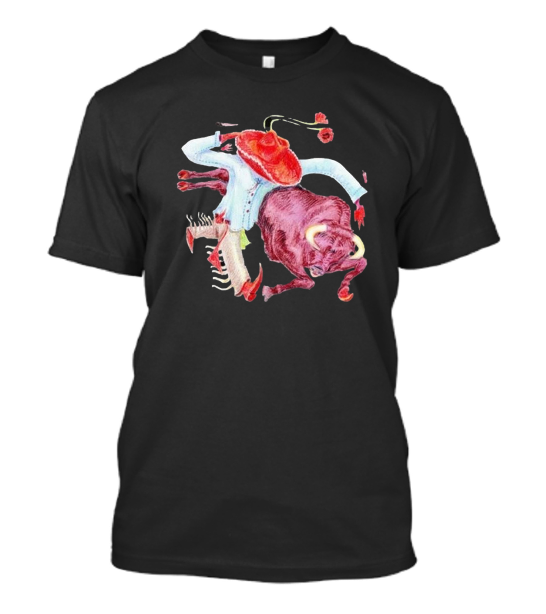 Bull Rider Flip Turn Rodeo Clown Burnout Days T-Shirt