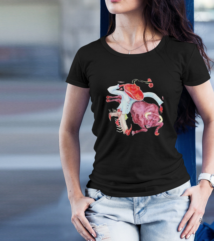 Bull Rider Flip Turn Rodeo Clown Burnout Days T-Shirt