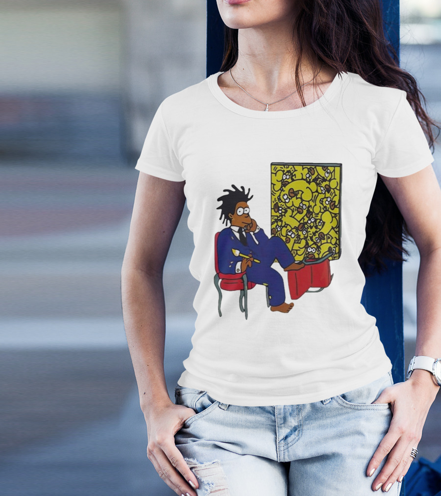 Jay Z Simpson Basquiat-Inspired Simpsons Mashup T-Shirt