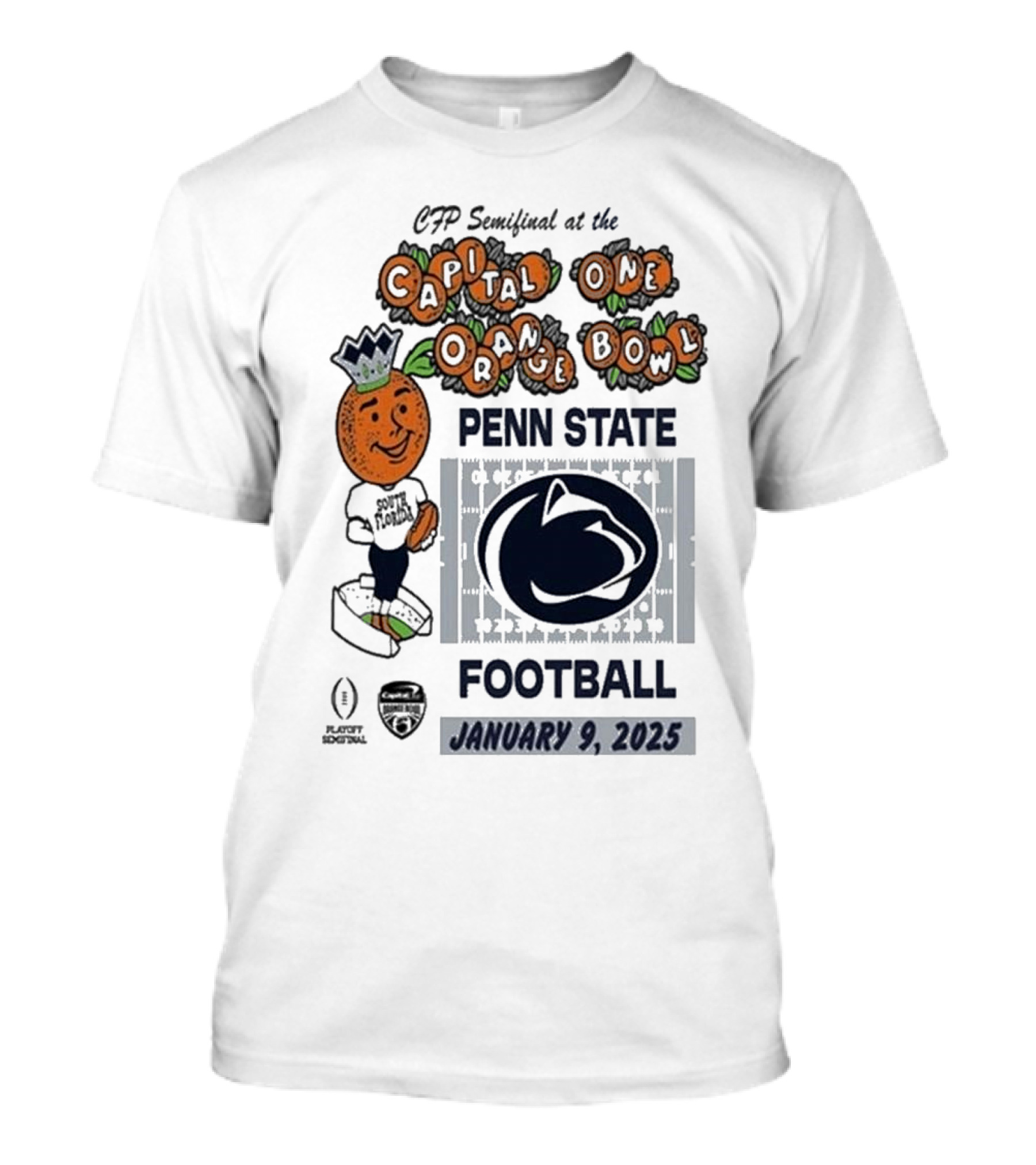 CFP Semifinal Capital One Orange Bowl Penn State Nittany Lions Football January 9 2025 T-Shirt