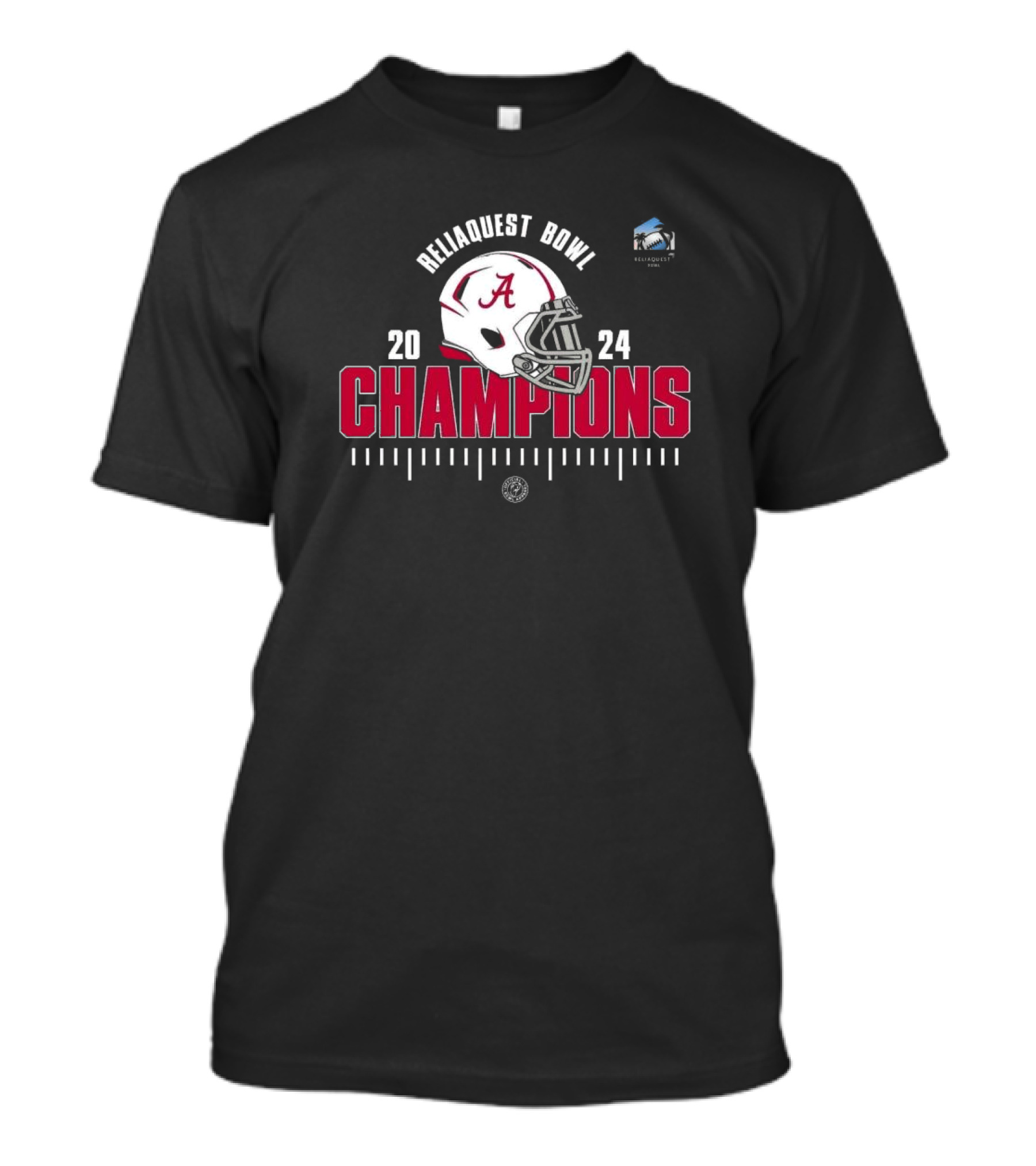 Alabama Crimson Tide 2024 Reliaquest Bowl Champions College Football Season Classic 2024-2025 T-Shirt