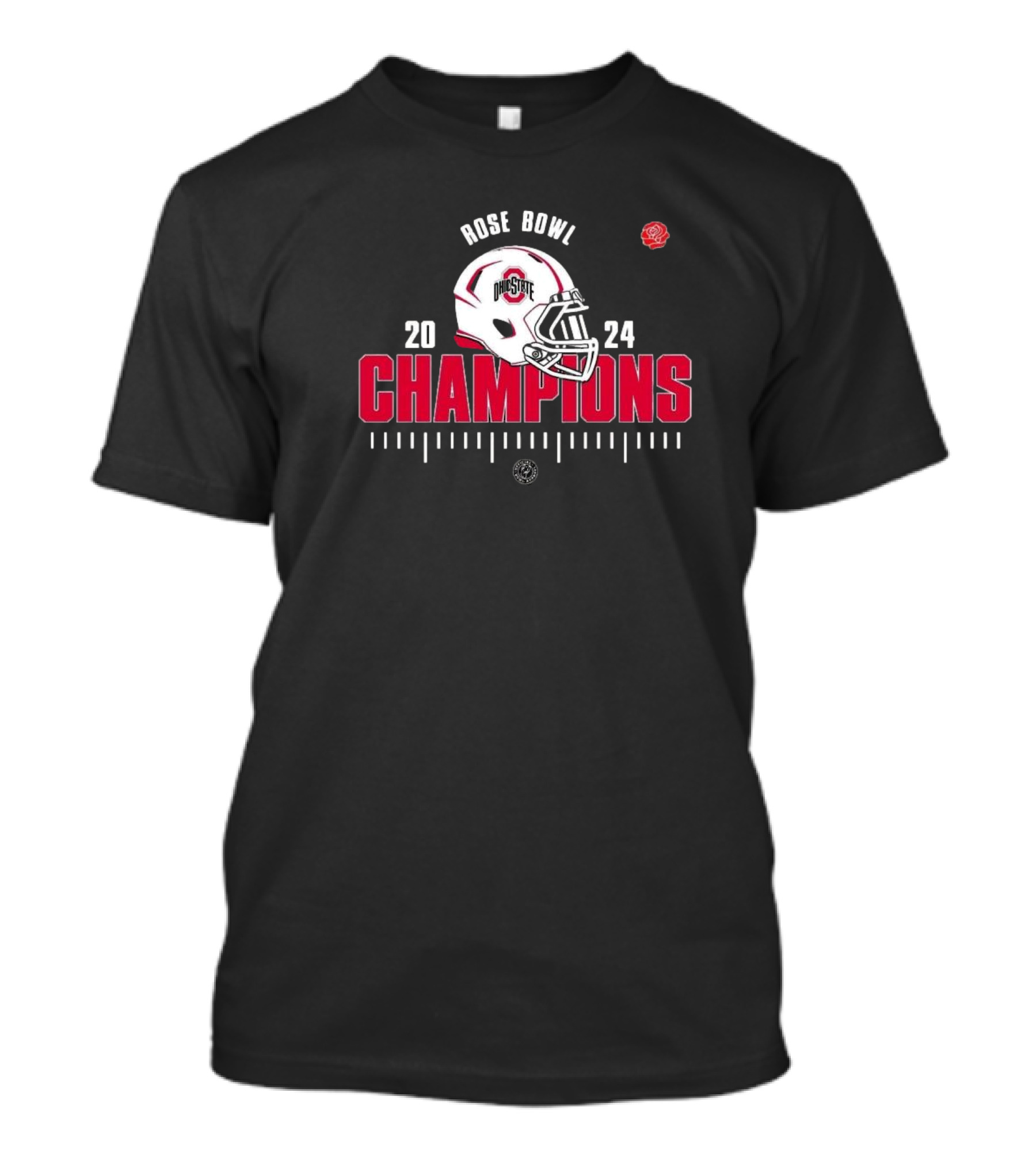 Ohio State Buckeyes 2024 Rose Bowl Champions Helmet T-Shirt