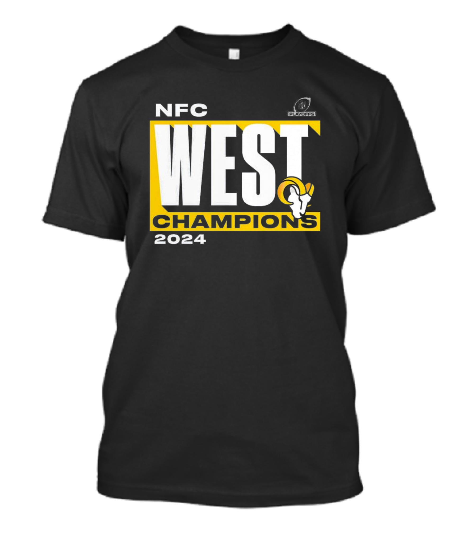 Los Angeles Rams NFC West Champions 2024 Playoffs Rams Run The West T-Shirt