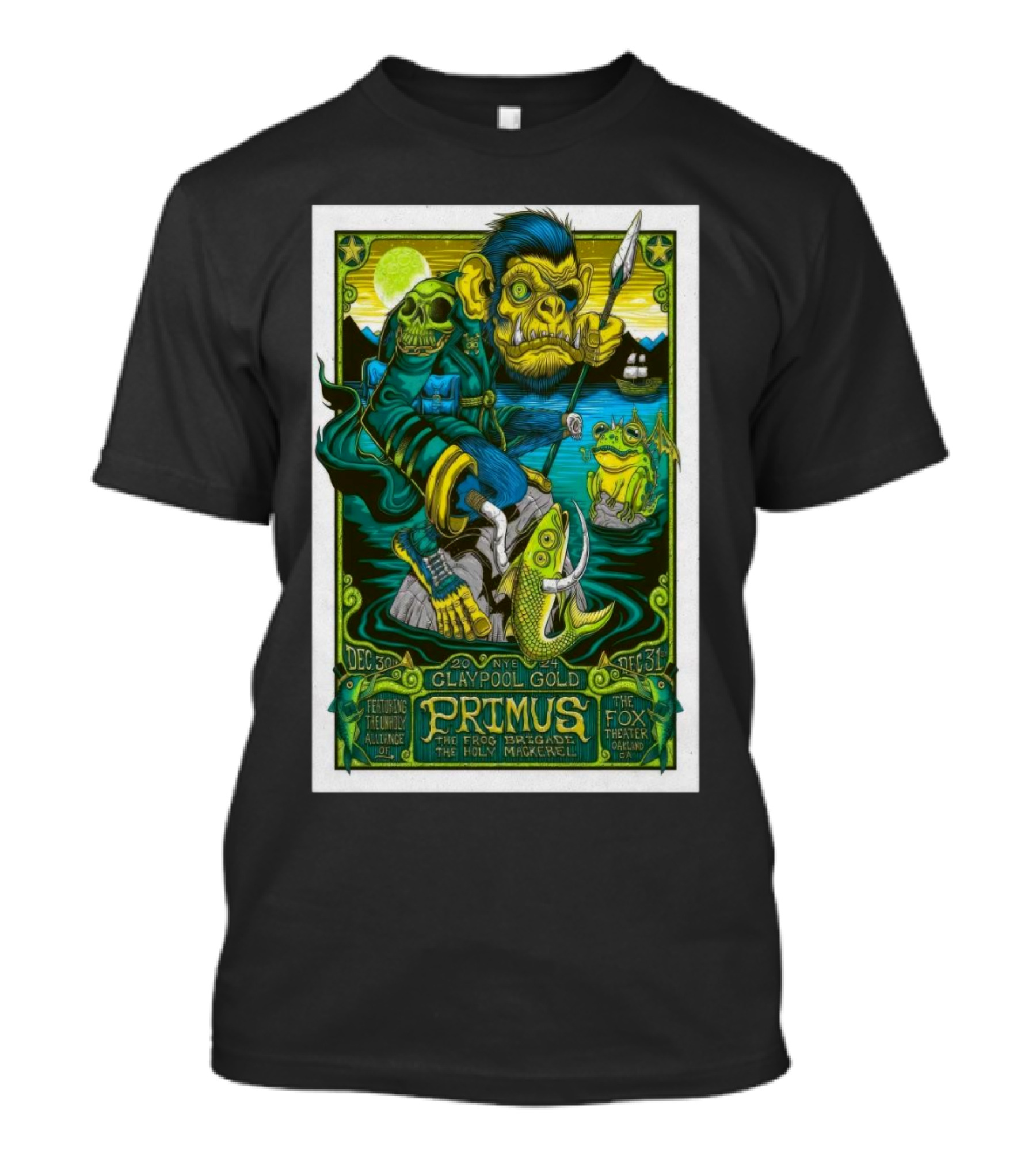 Claypool Lennon Delirium NYE Primus Frog Brigade Fox Theater Dec 30-31 T-Shirt