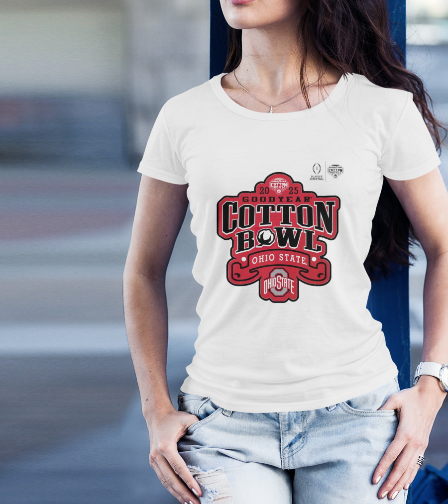 2025 Goodyear Cotton Bowl Ohio State Buckeyes Playoff Semifinal T-Shirt