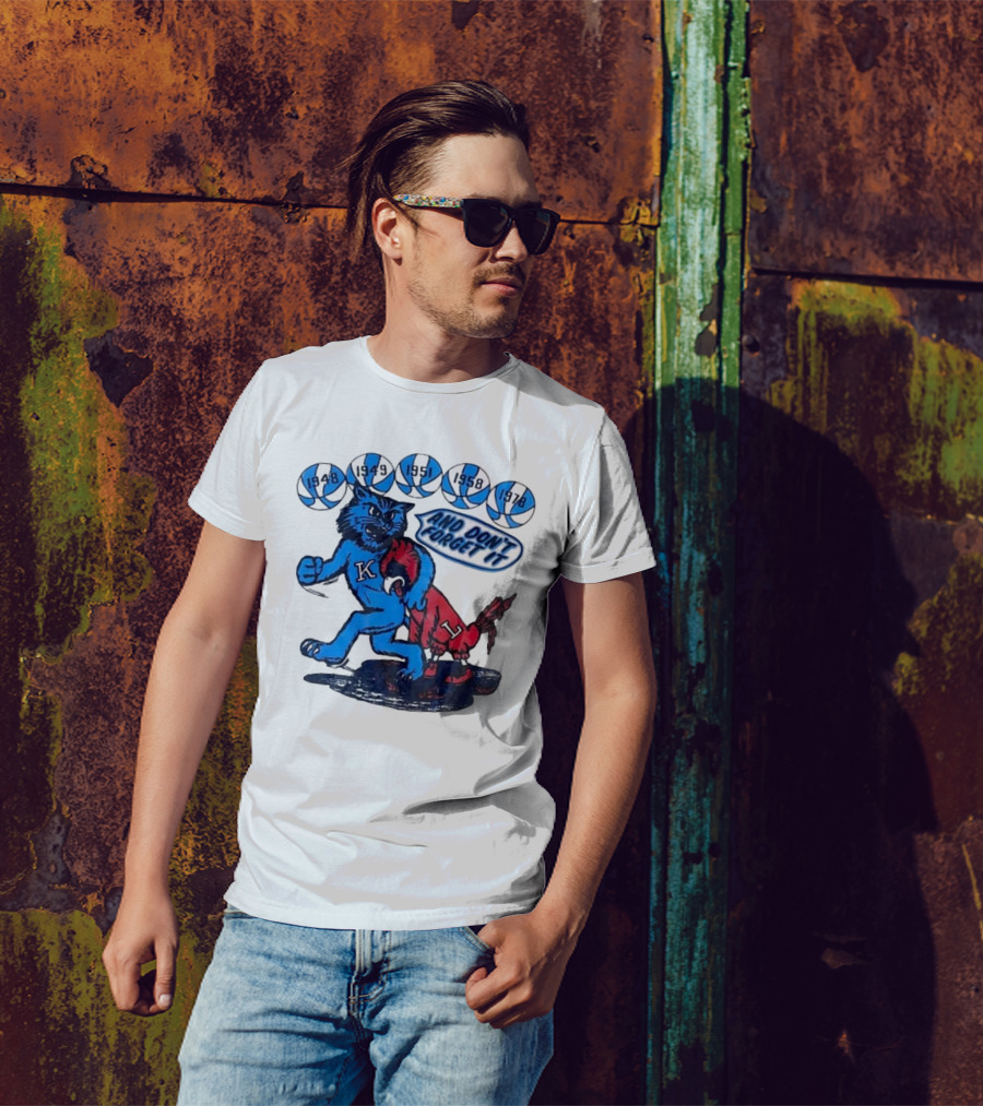 Kentucky Wildcats Vs Louisville Cardinals 1948-1978 And Don’t Forget It Mascot Rivalry T-Shirt