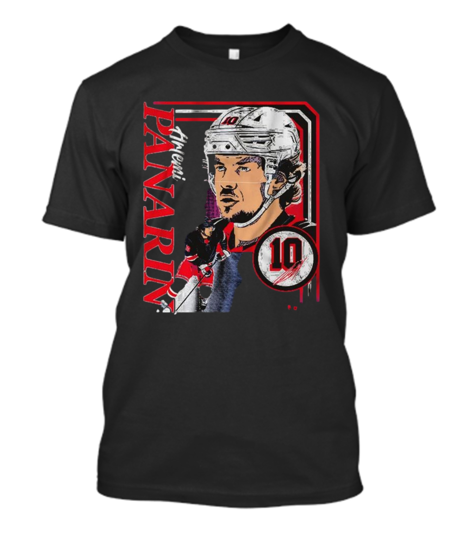 Artemi Panarin Hockey Number 10 Collage Frame T-Shirt