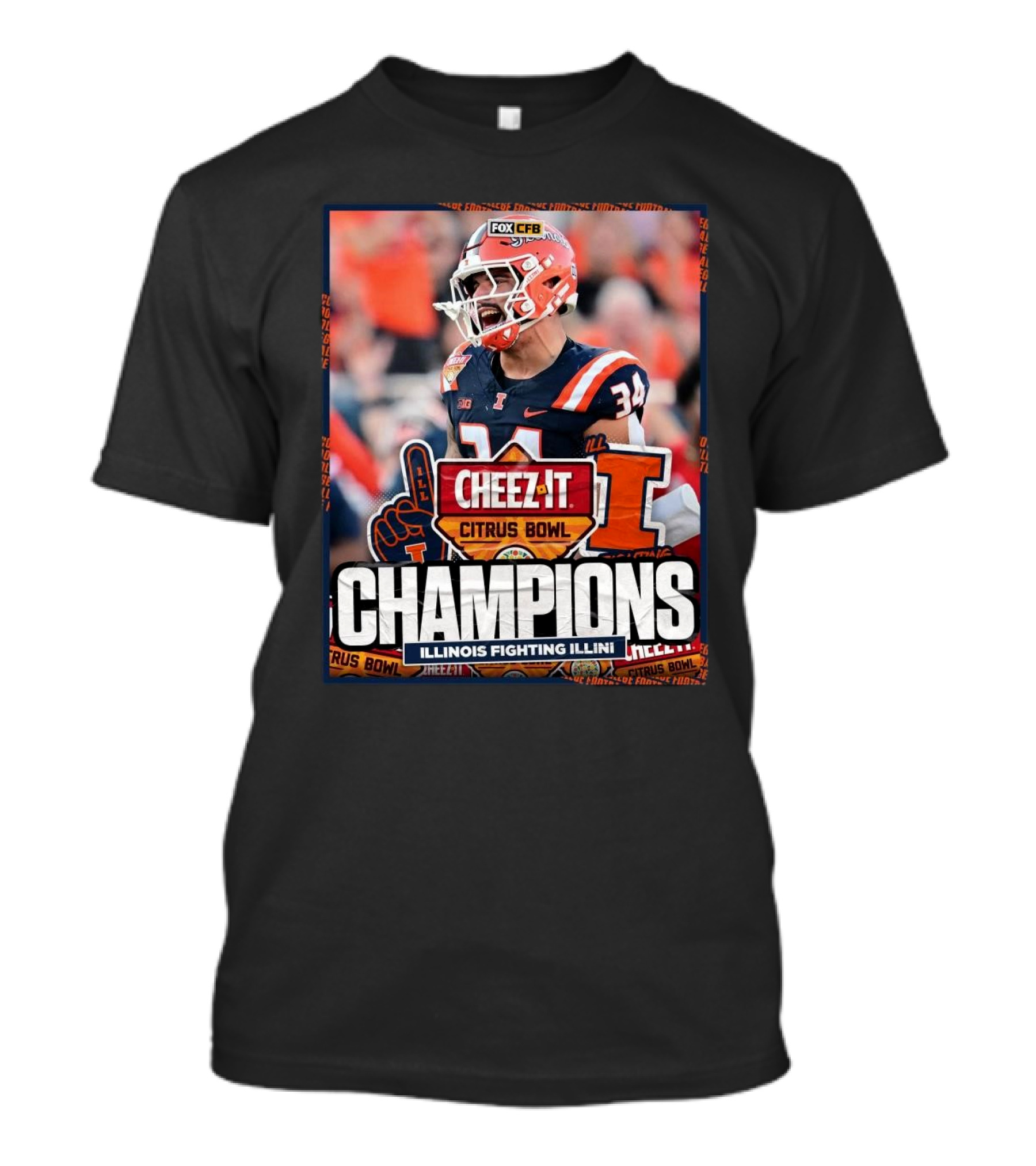 Cheez-It Citrus Bowl Champions Illinois Fighting Illini T-Shirt