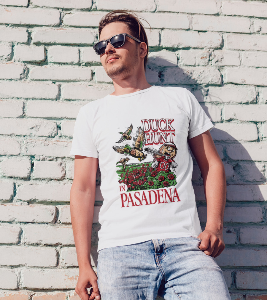 Duck Hunt In Pasadena Ohio State Buckeyes Vs Oregon Ducks T-Shirt