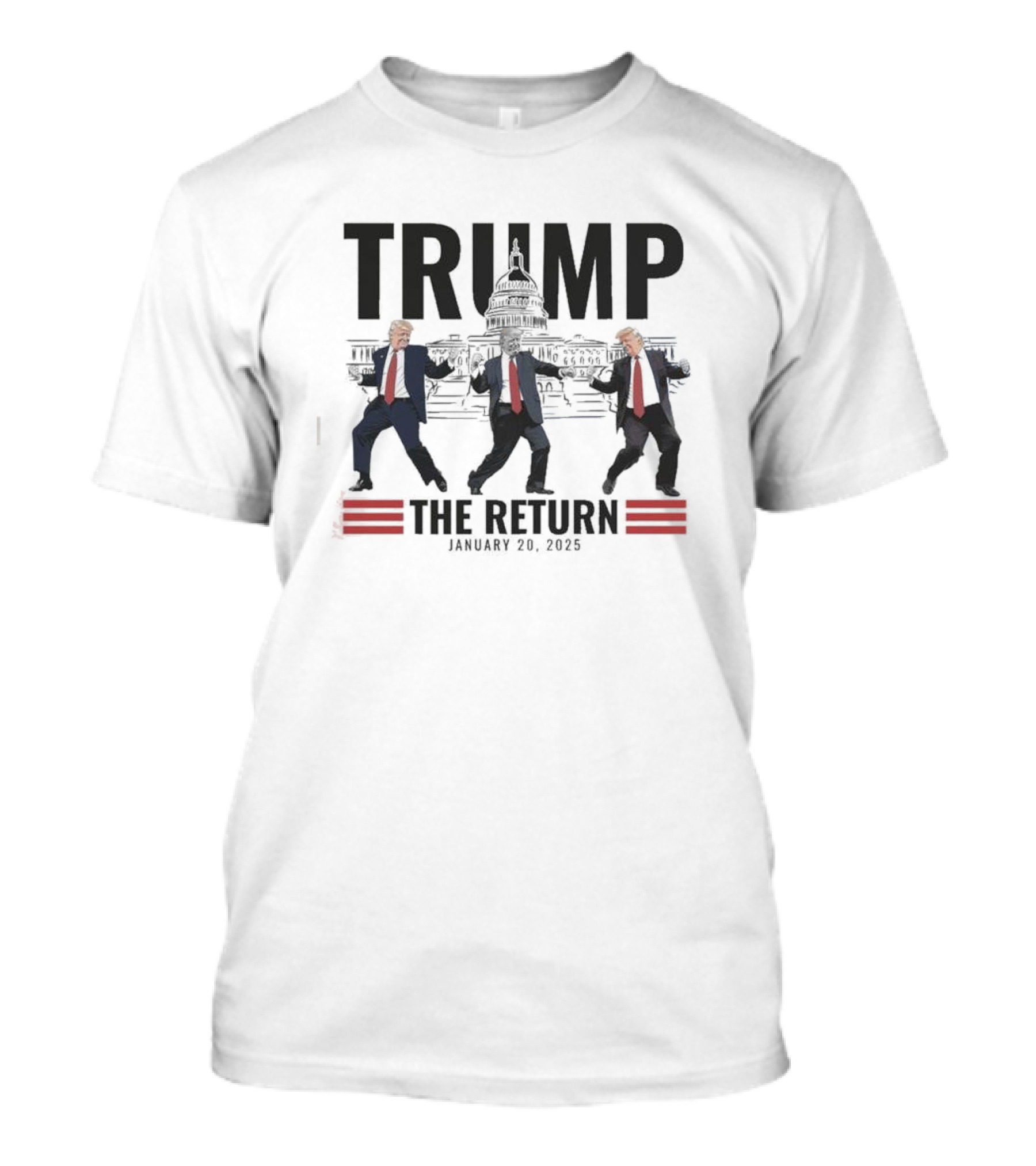 Trump The Return January 20 2025 Dance Inauguration Day Capitol T-Shirt