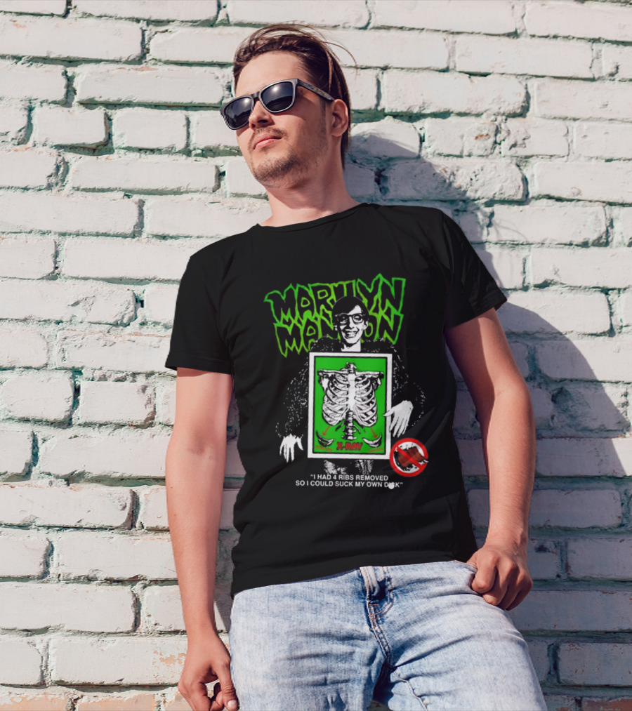 Marilyn Manson X-Ray Parody I Had 4 Ribs Removed T-Shirt