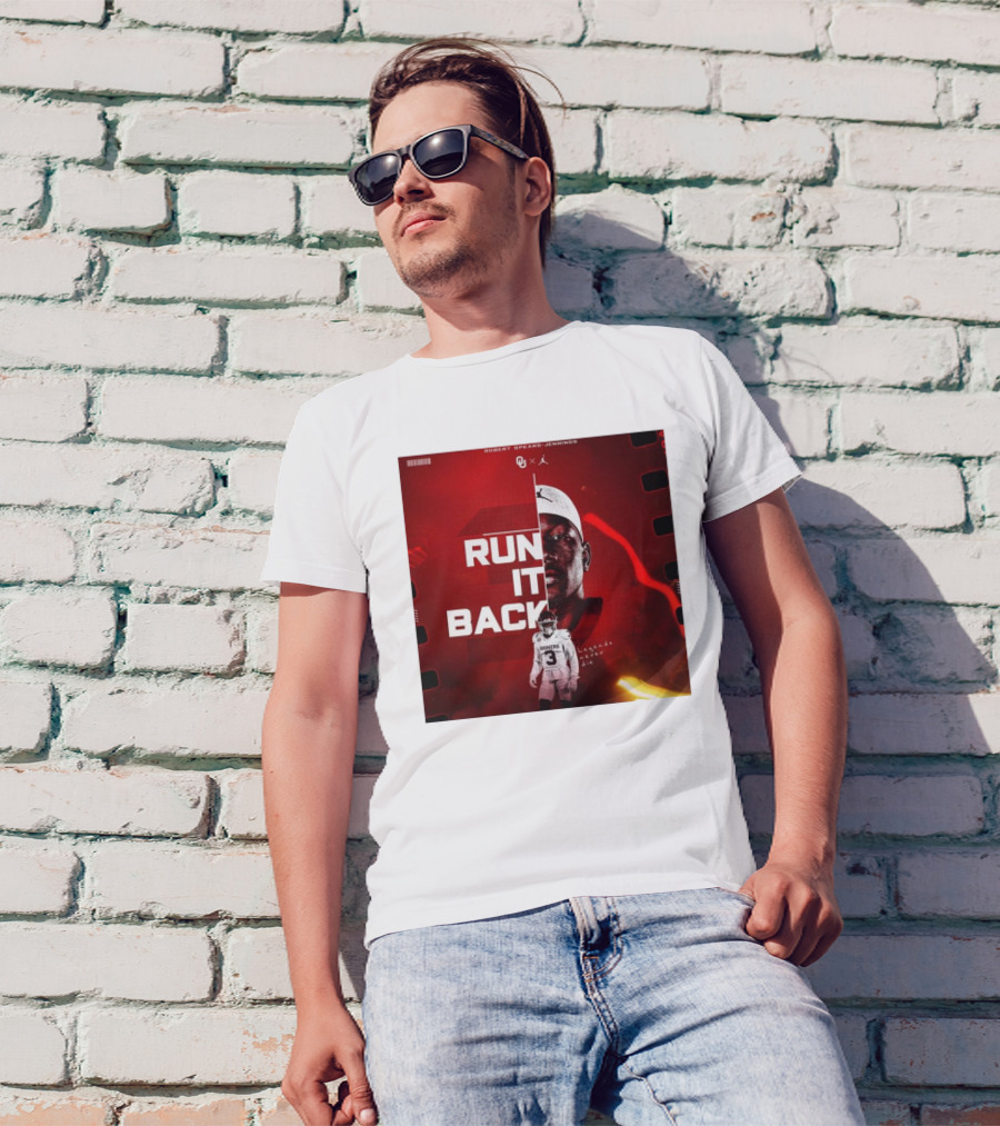 Robert Spears-Jennings Run It Back Legends Never Die Oklahoma Sooners Football OU Jordan T-Shirt