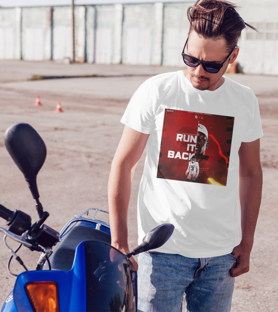 Robert Spears-Jennings Run It Back Legends Never Die Oklahoma Sooners Football OU Jordan T-Shirt