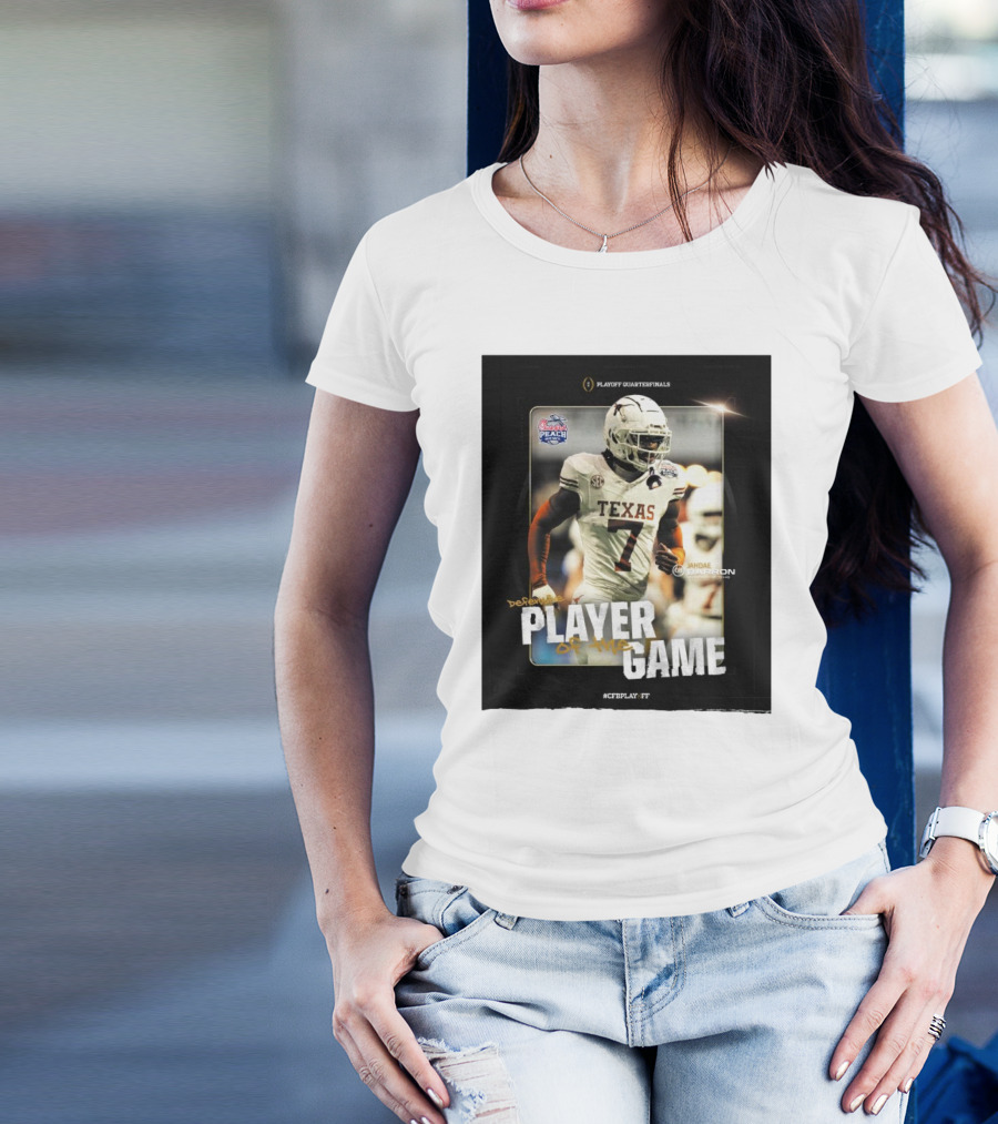 Jahdae Barron Texas Longhorns Defensive Player Of The Game CFB Playoff Peach Bowl Quarterfinals T-Shirt