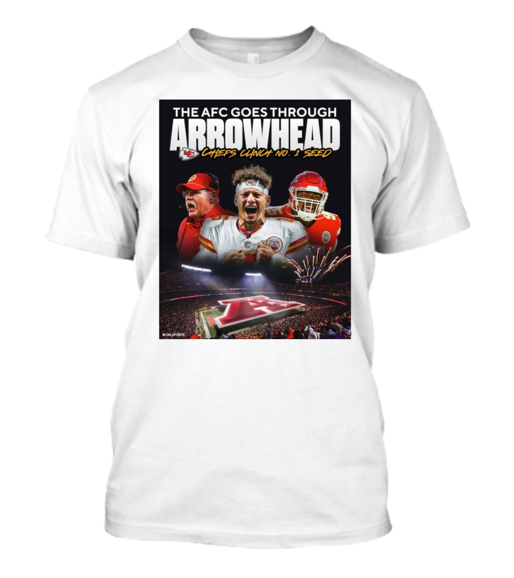 The AFC Goes Through Arrowhead Chiefs Clinch No. 1 Seed T-Shirt