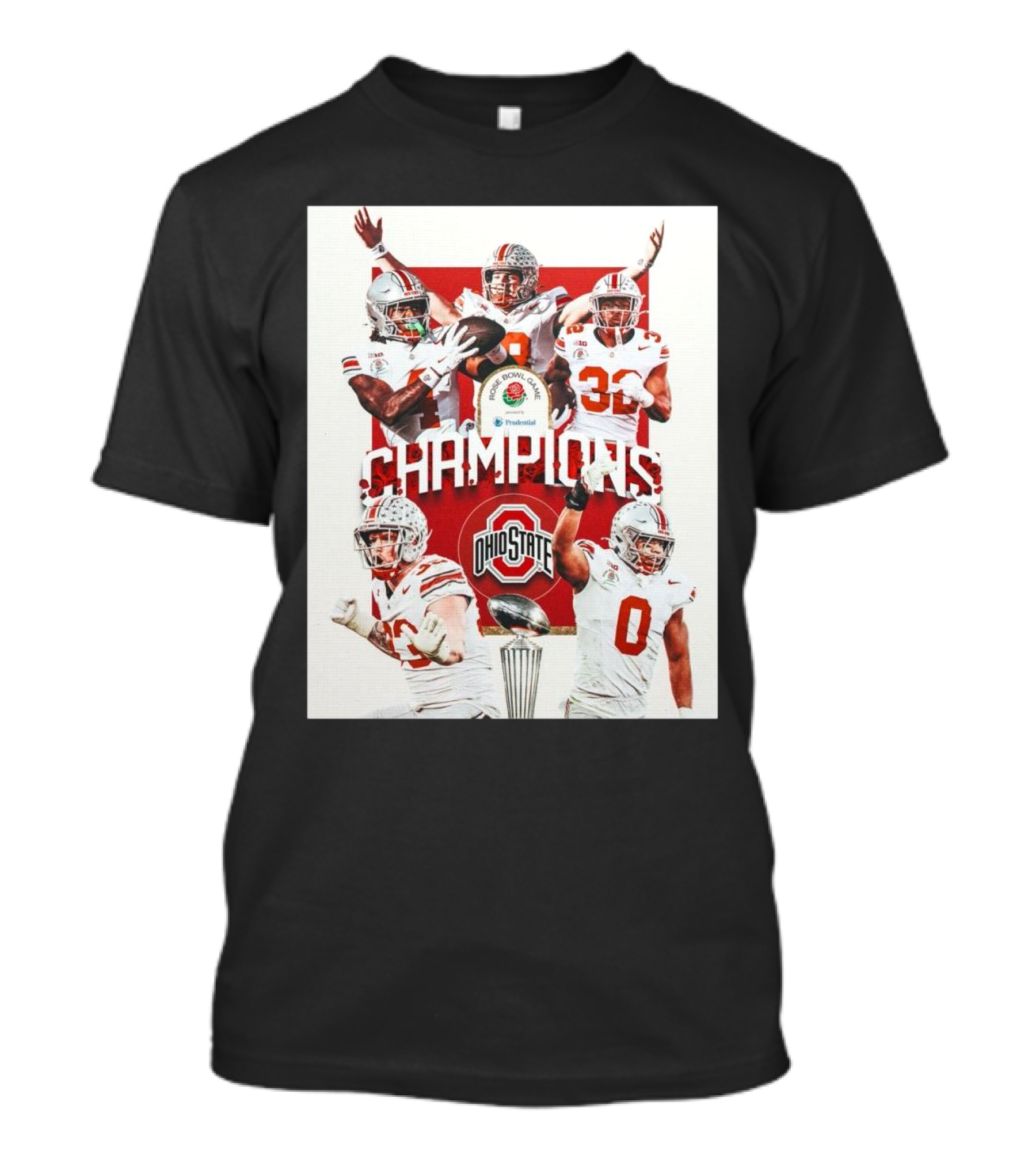 Champions Ohio State Buckeyes 2025 Rose Bowl Game Winners Go Bucks T-Shirt