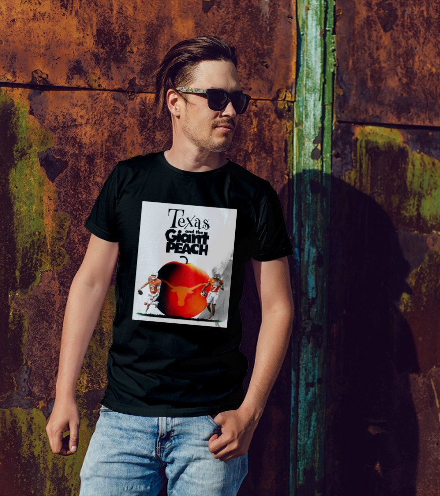 Texas Longhorns And The Giant Peach Football Semifinals Journey T-Shirt