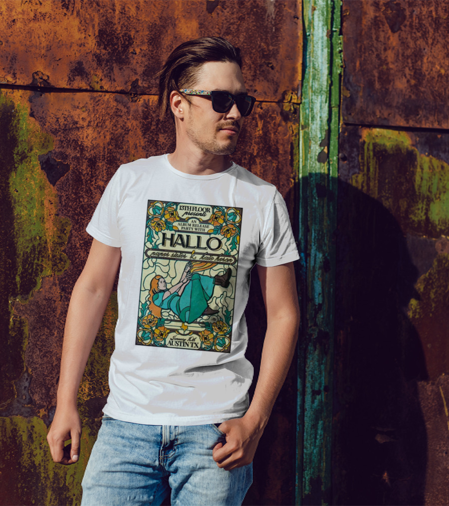 13th Floor Album Release Party Hallo Featuring Paper Sister And Kate Heron January 10 Austin TX T-Shirt