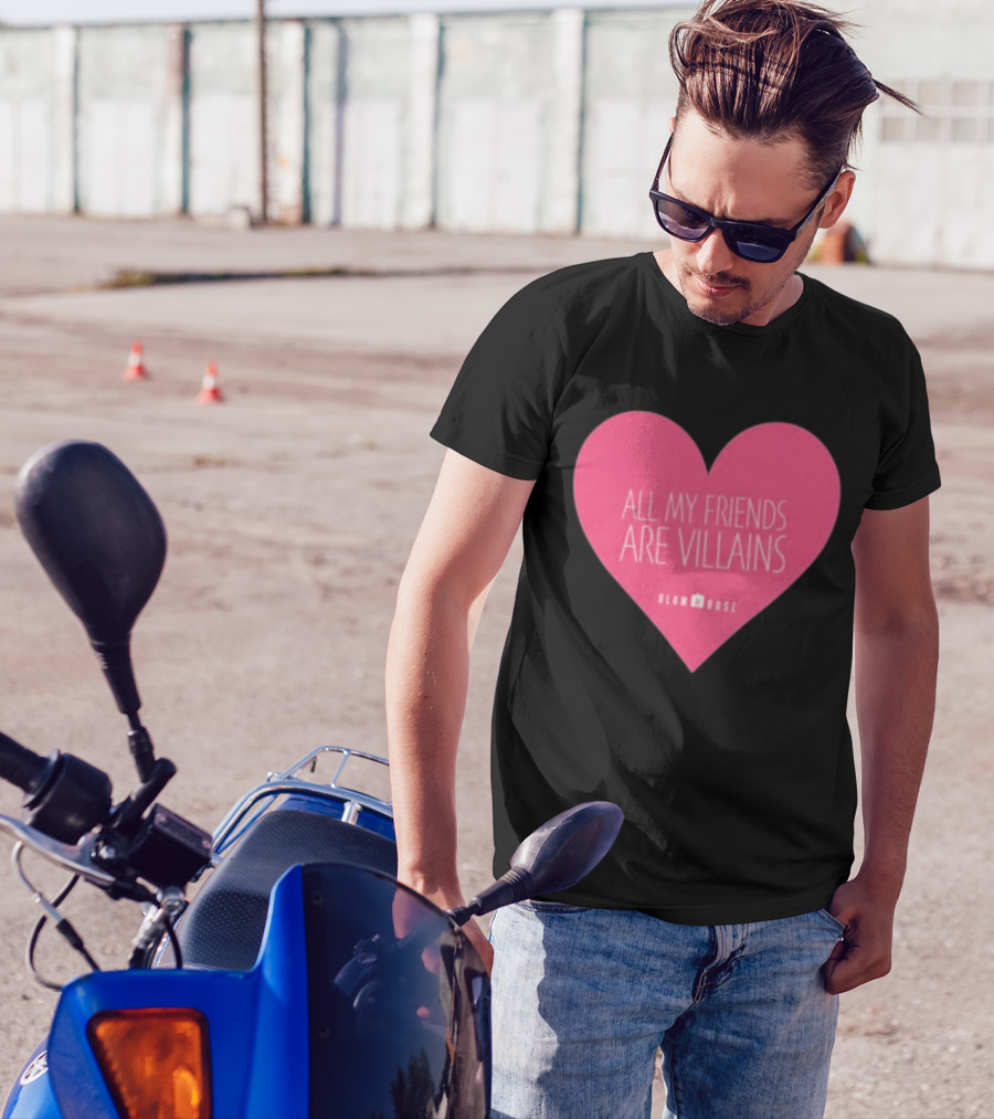 Blumhouse All My Friends Are Villains Valentine’s Heart T-Shirt