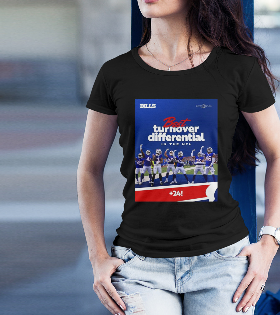 Buffalo Bills Best Turnover Differential In The NFL +24 T-Shirt