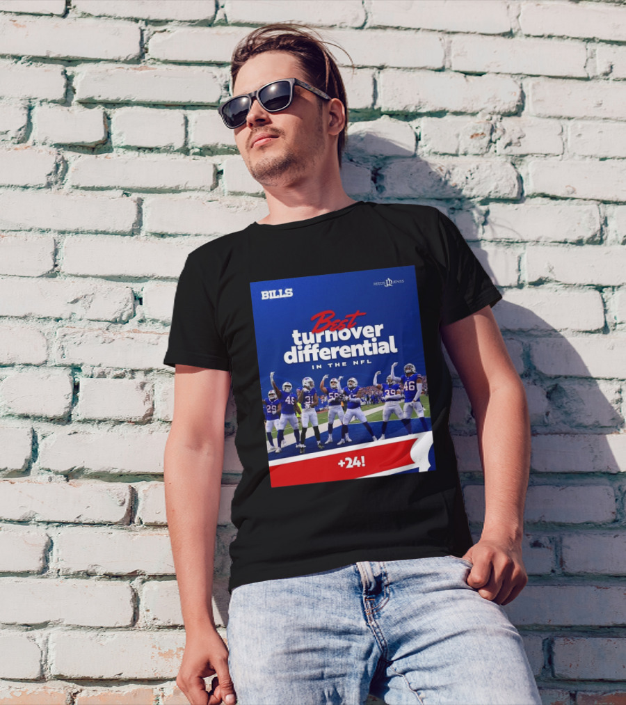 Buffalo Bills Best Turnover Differential In The NFL +24 T-Shirt