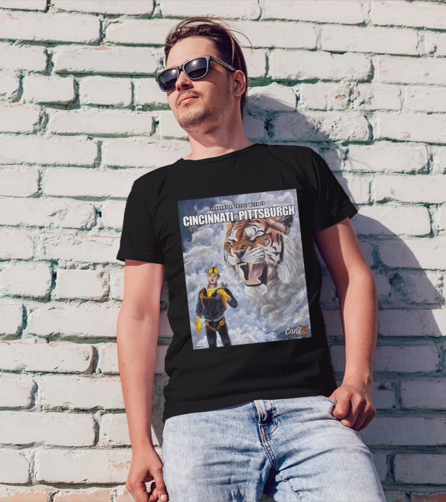 January 4 2025 Week 18 Cincinnati At Pittsburgh Hear That Bengal Growlin' T-Shirt