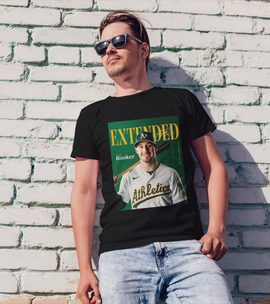 Oakland Athletics Extended Brent Rooker Designated Hitter Signature T-Shirt