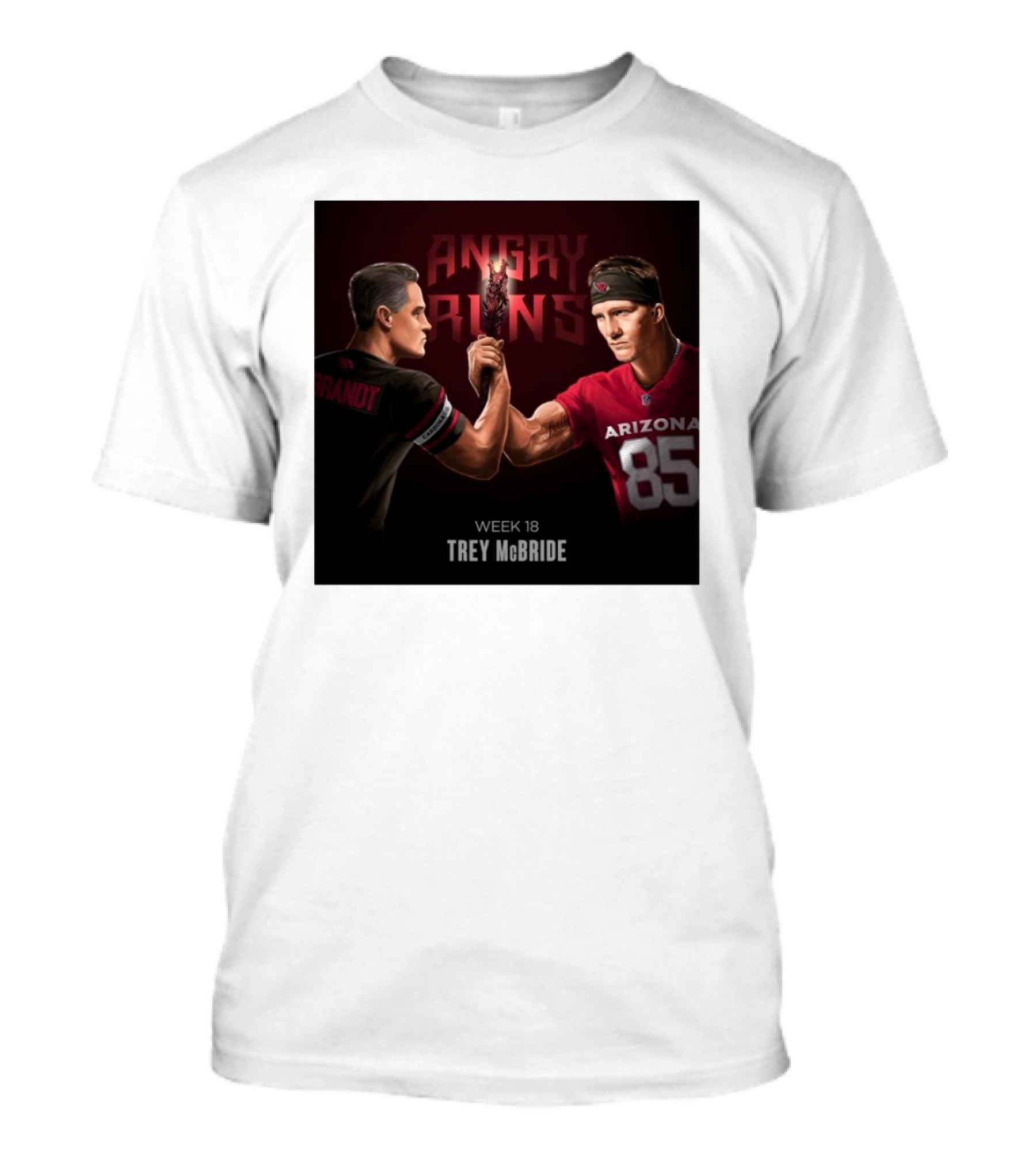 Arizona Cardinals Trey McBride Angry Runs Week 18 Keeper Of The Scepter T-Shirt