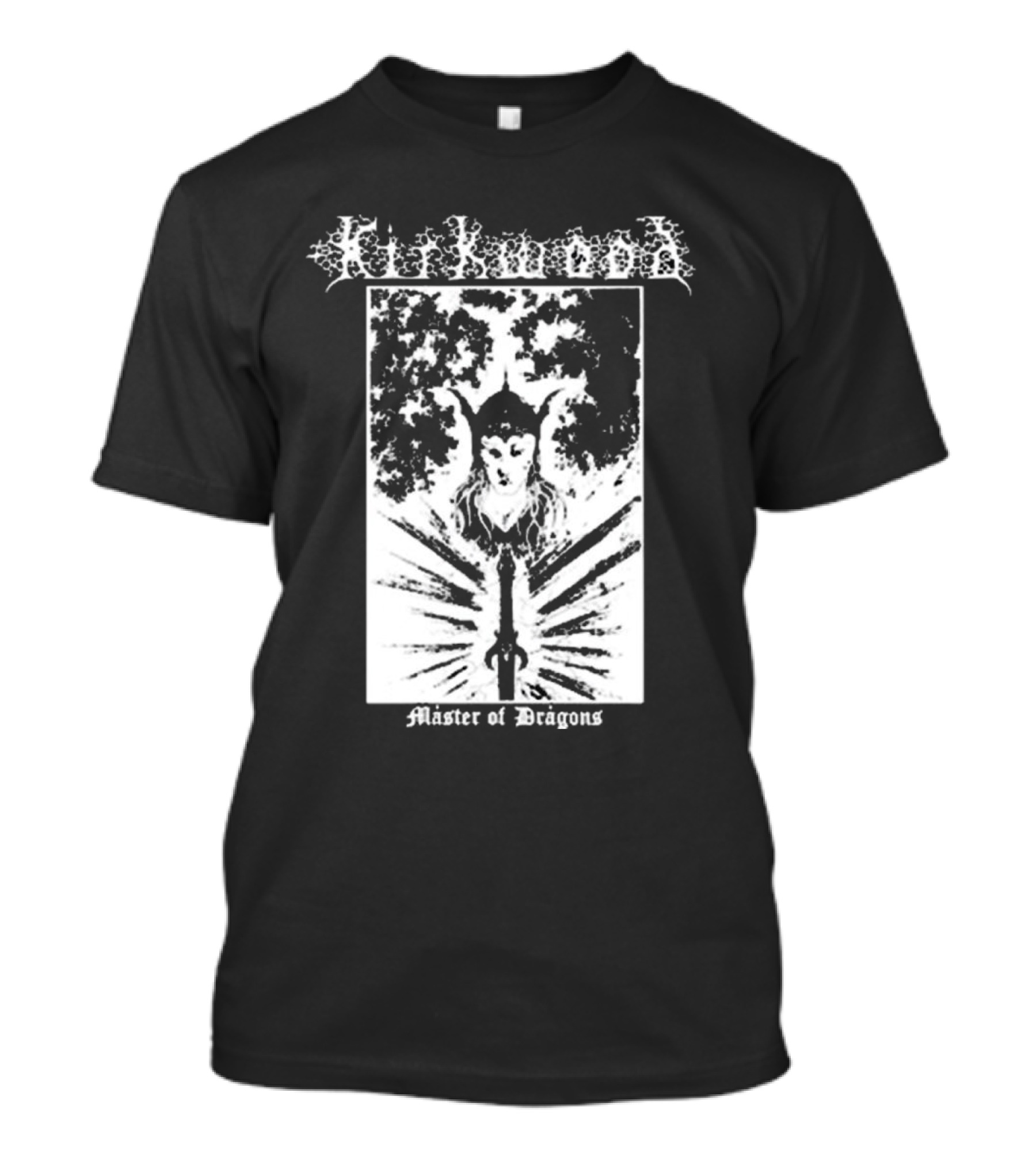 Out Of Season Label Kirkwood Master Of Dragons Black Metal T-Shirt