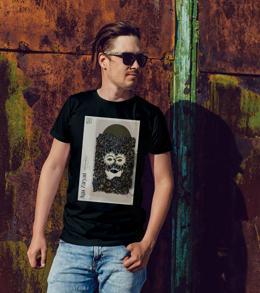 Aga Zaryan January 17 2025 Warsaw Poland Concert With Floral Mask T-Shirt