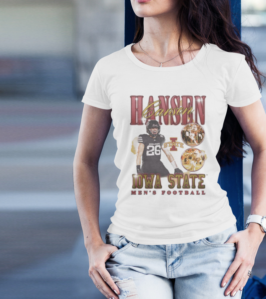 Carson Hansen Iowa State Cyclones Men's Football 90s T-Shirt