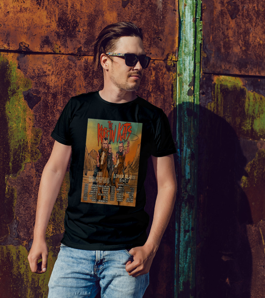 February Tour 2025 The Koffin Kats The Drowns Lower Class Brats Desert Showdown T-Shirt