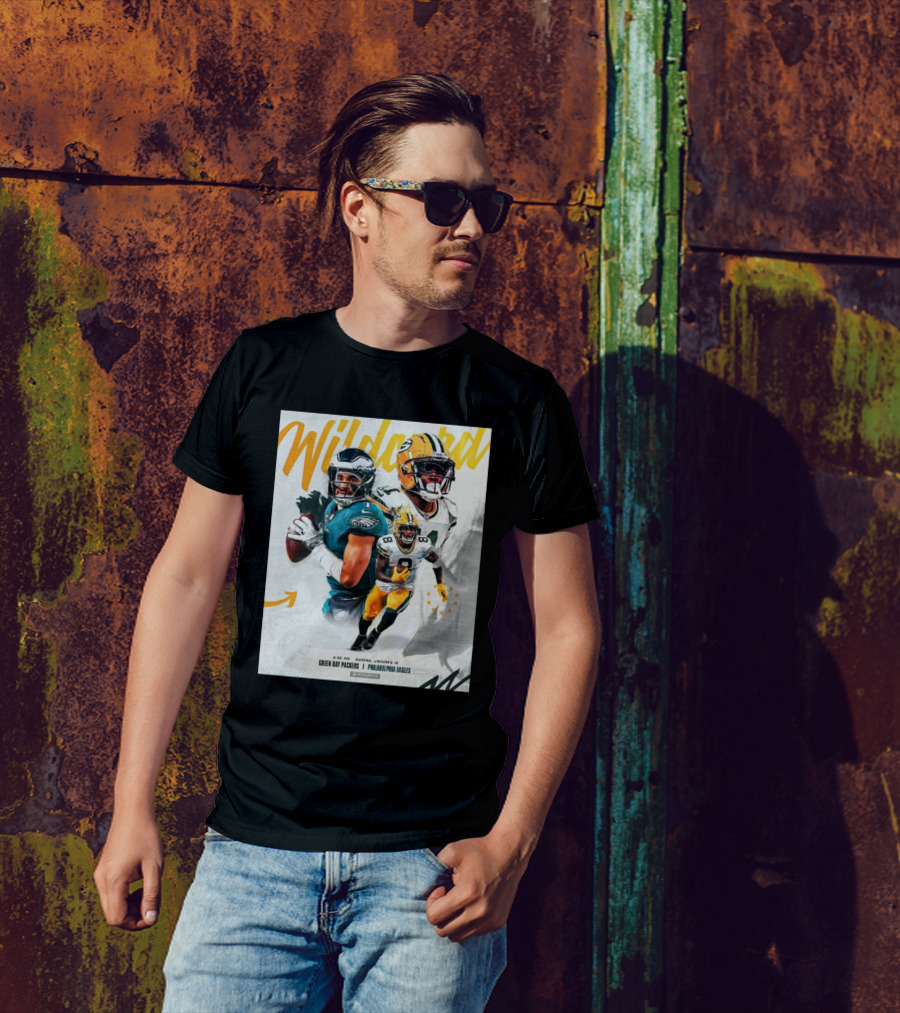 Green Bay Packers Vs Philadelphia Eagles NFL Wild Card January 12 2025 Philadelphia T-Shirt