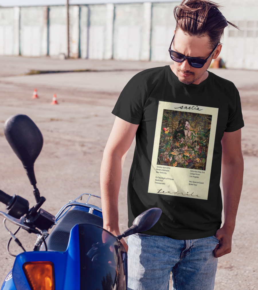 Saetia Tendrils April 27 Bowery Ballroom New York City With On The Might Of Princes Medicinal Twowayradio May 3 Lodge Room Los Angeles Very Special Guest Quiet Fear T-Shirt