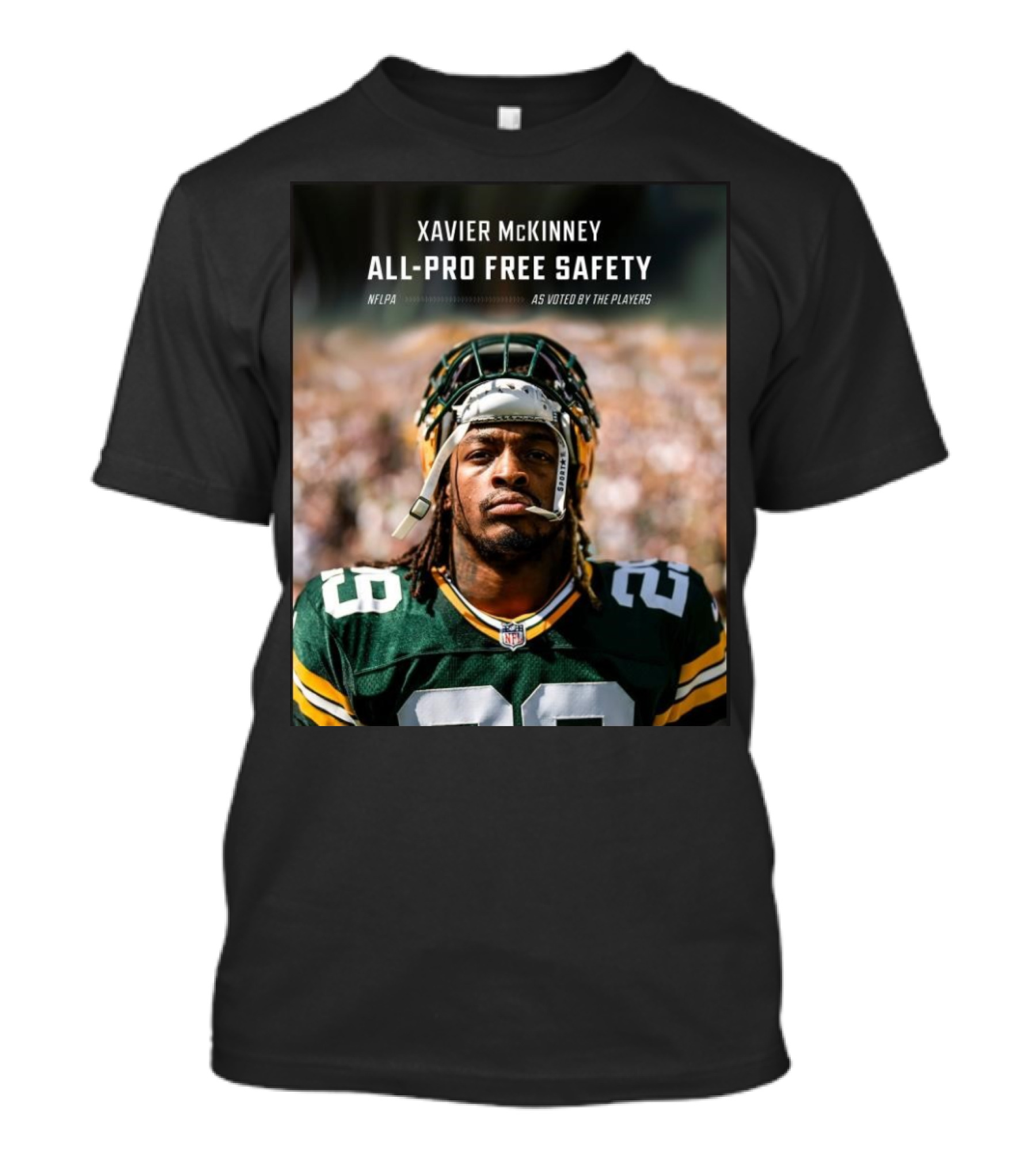 Xavier McKinney All-Pro Free Safety NFLPA As Voted By The Players Green Bay Packers T-Shirt