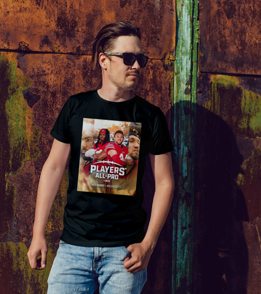 San Francisco 49ers Fred Warner Kyle Juszczyk NFLPA Players’ All-Pro Team T-Shirt