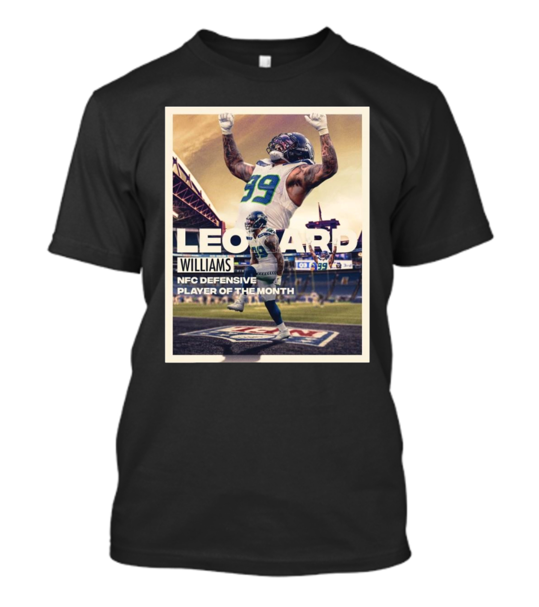 Seattle Seahawks Leonard Williams NFC Defensive Player Of The Month T-Shirt