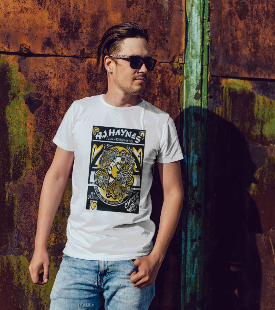 AJ Haynes Live At Chickie Wah Wah New Orleans February 14 2025 Lovesongs For The Apocalypse T-Shirt