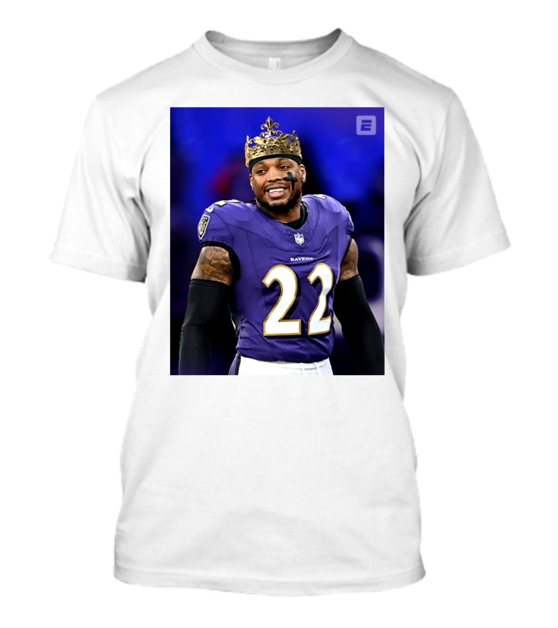 Baltimore Ravens Derrick Henry ESPN 26 Car 186 YDs 2TD Against Pittsburgh Steelers T-Shirt