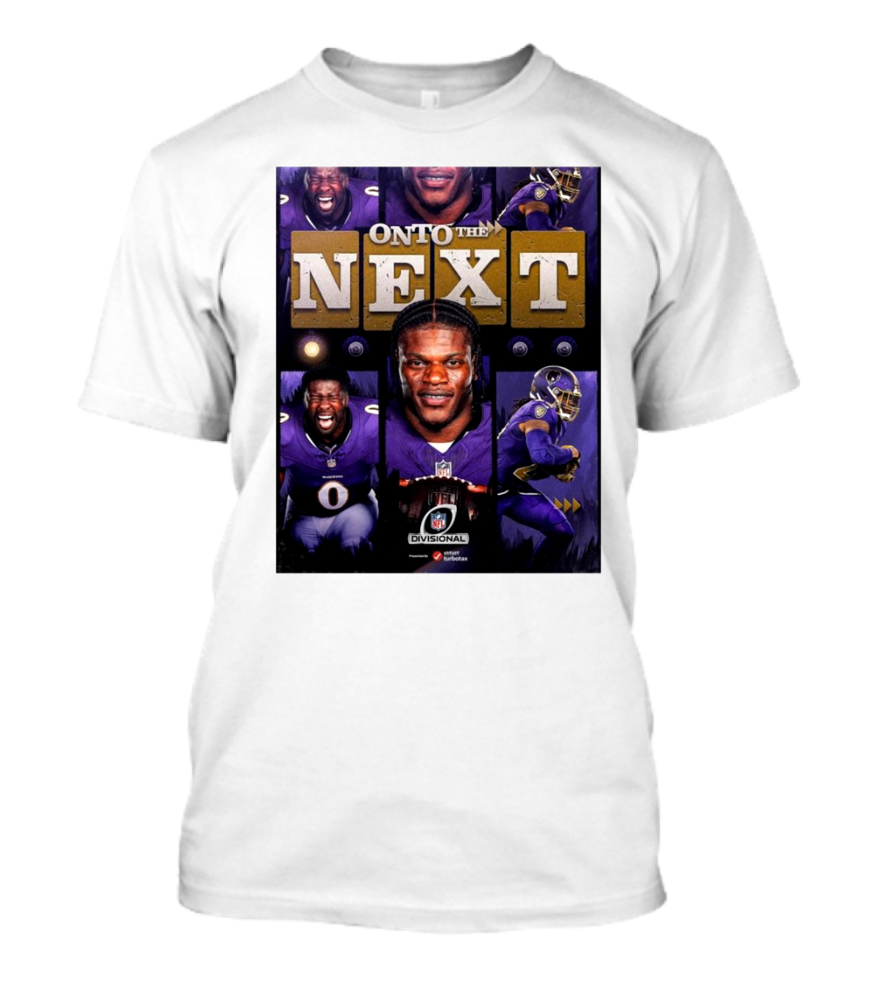 Onto The Next Baltimore Ravens Divisional Round NFL Victory T-Shirt