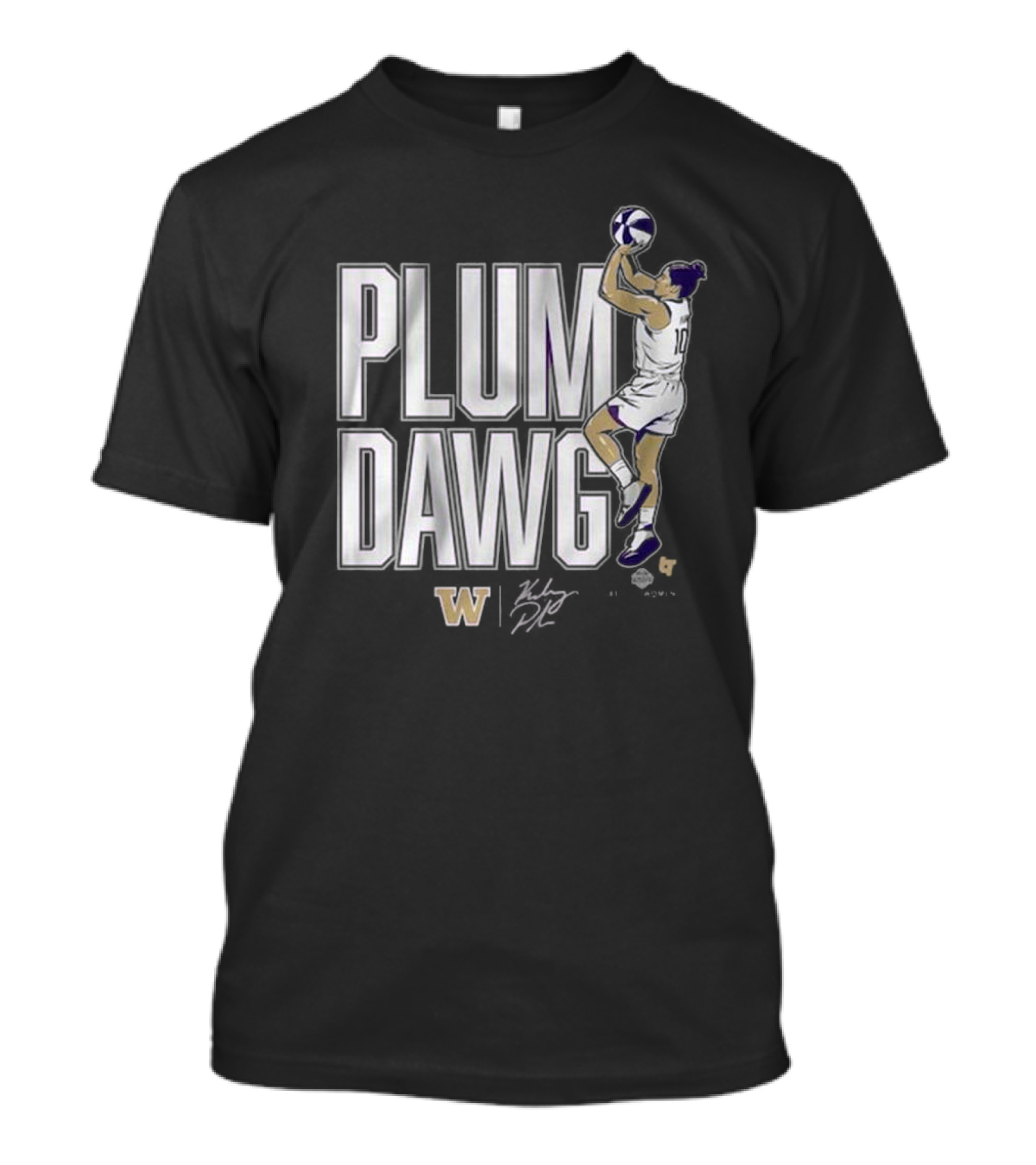 PLUM DAWG Washington Huskies Kelsey Plum Jump Shot T-Shirt