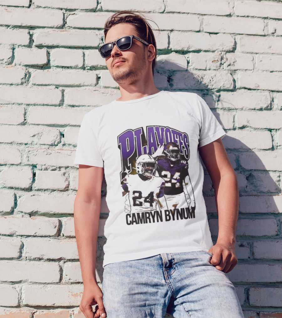 Camryn Bynum Playoffs Minnesota Vikings 24 NFL Vintage T-Shirt
