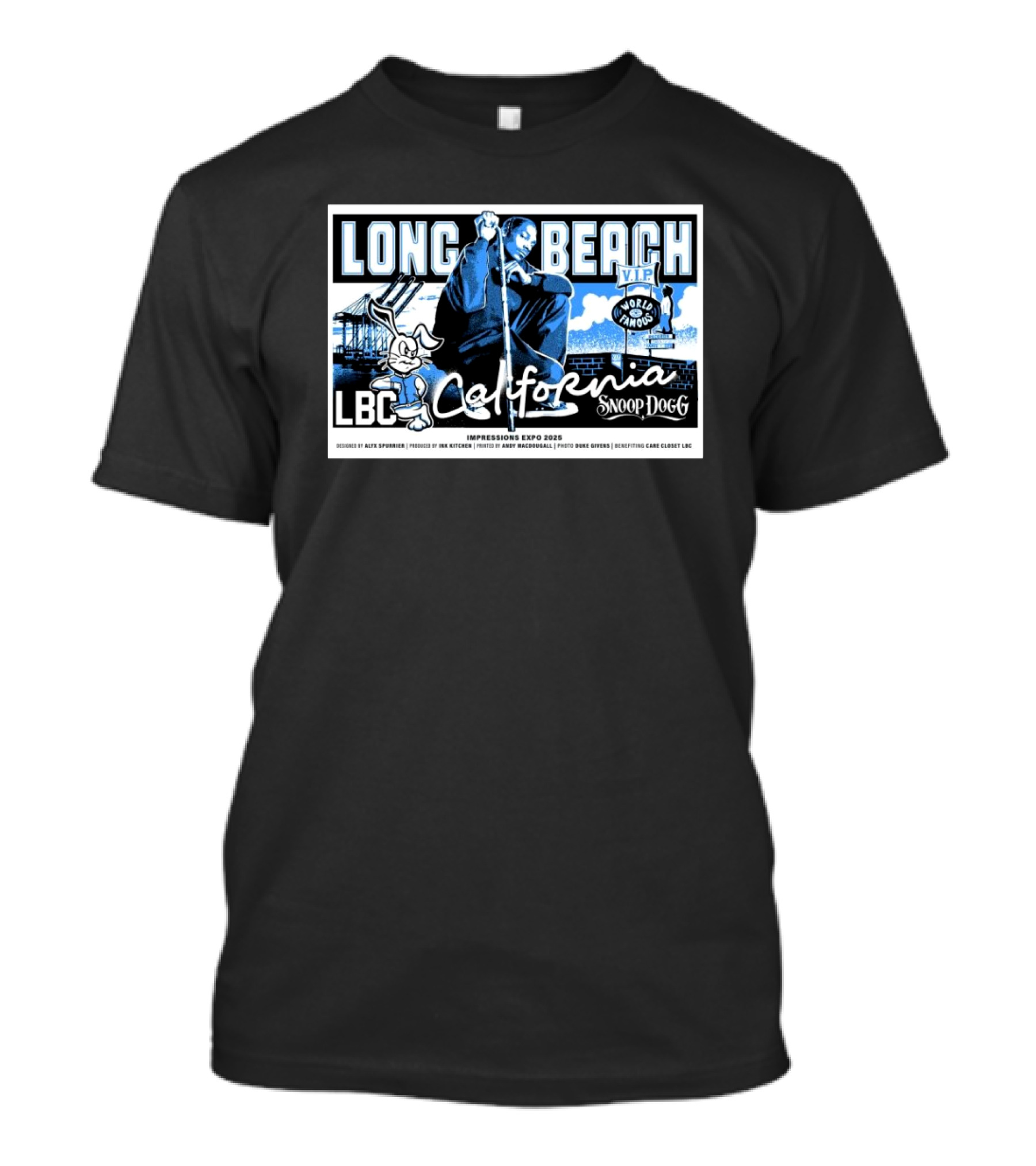 Long Beach California LBC Snoop Dogg Impressions Expo 2025 World Famous VIP T-Shirt