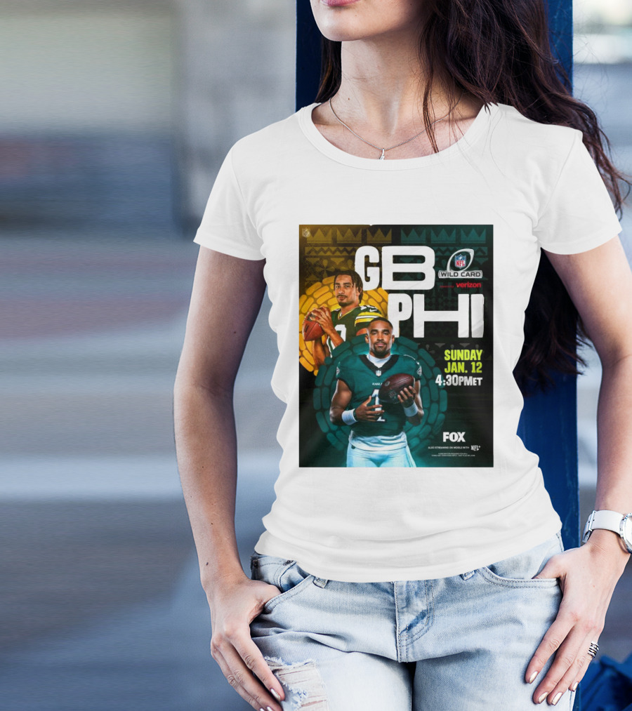 GB PHI NFL Wild Card Sunday Jan 12 2025 4:30 PM ET On FOX T-Shirt