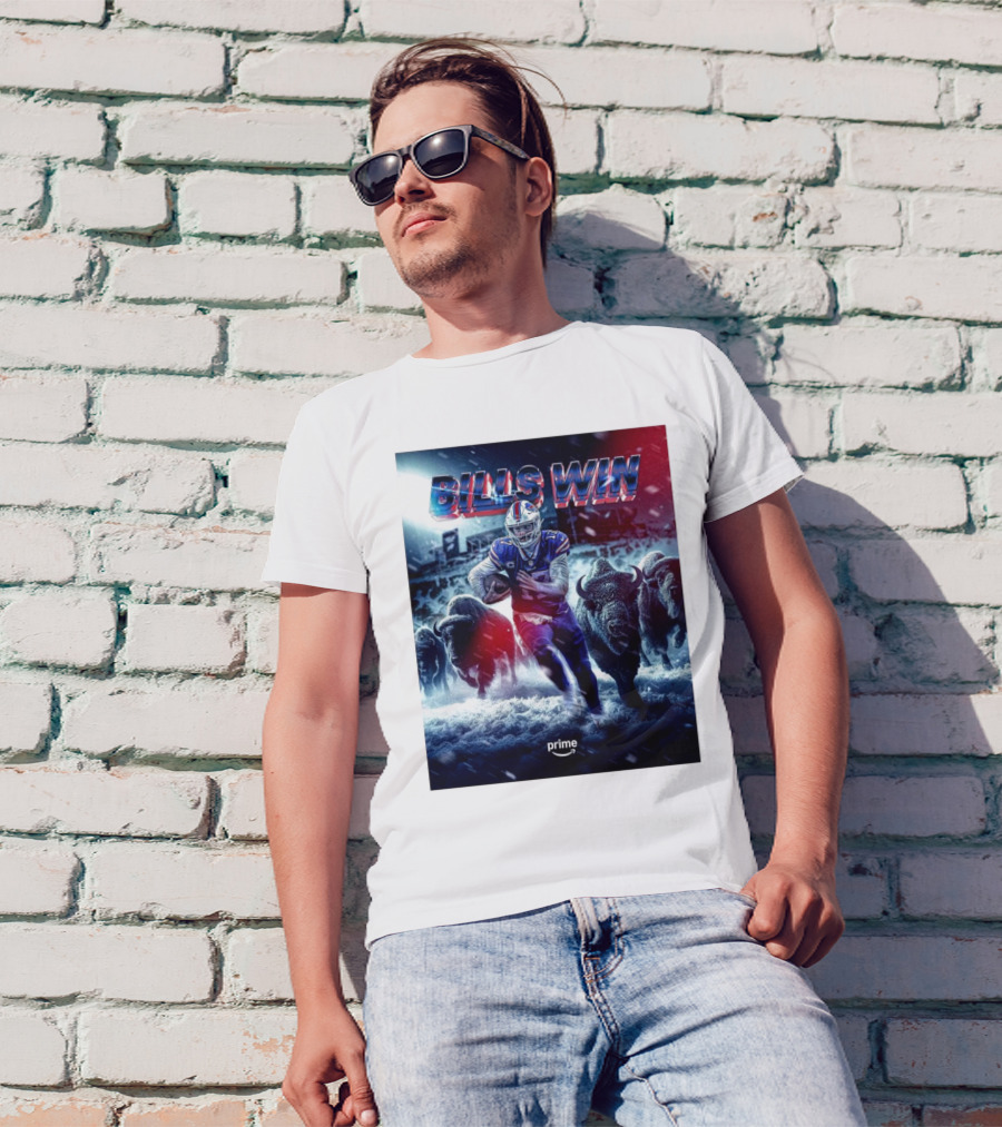 Josh Allen Buffalo Bills Win Over Denver Broncos NFL On Prime Buffalo Herd Victory T-Shirt