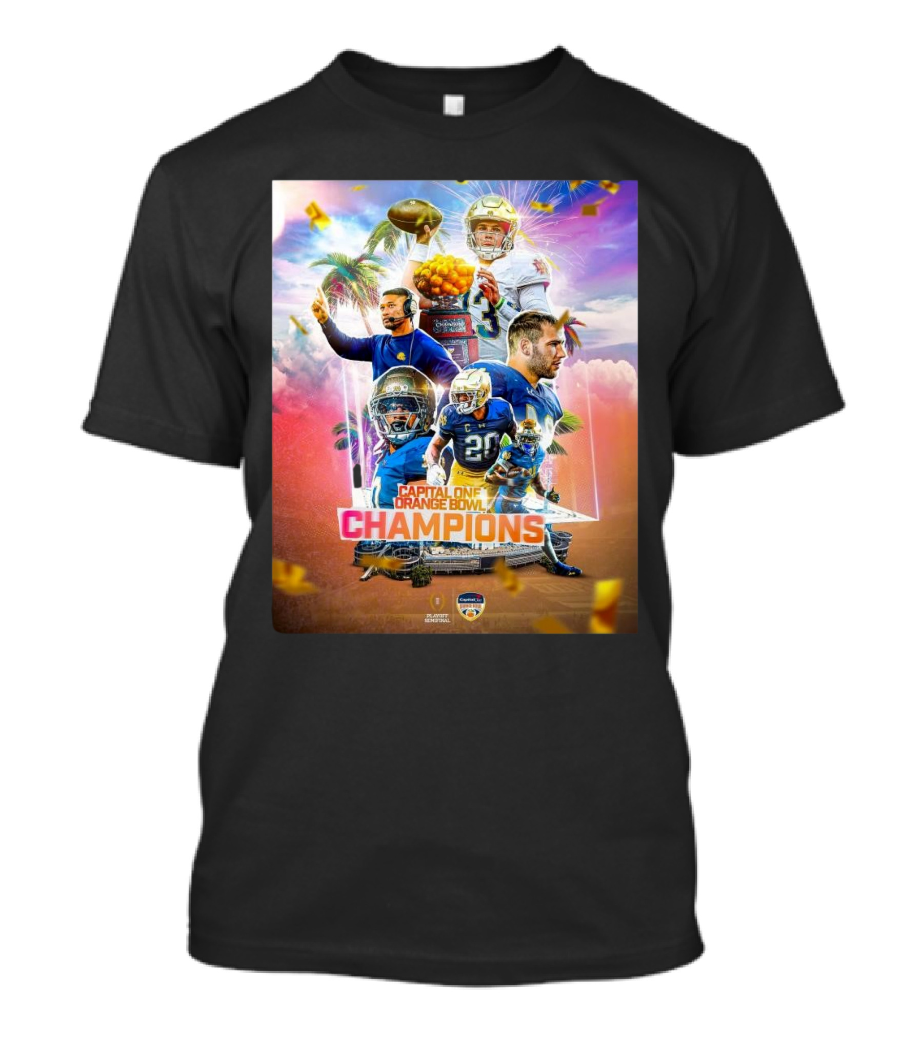 Notre Dame Fighting Irish Capital One Orange Bowl Champions Over Penn State Nittany Lions T-Shirt