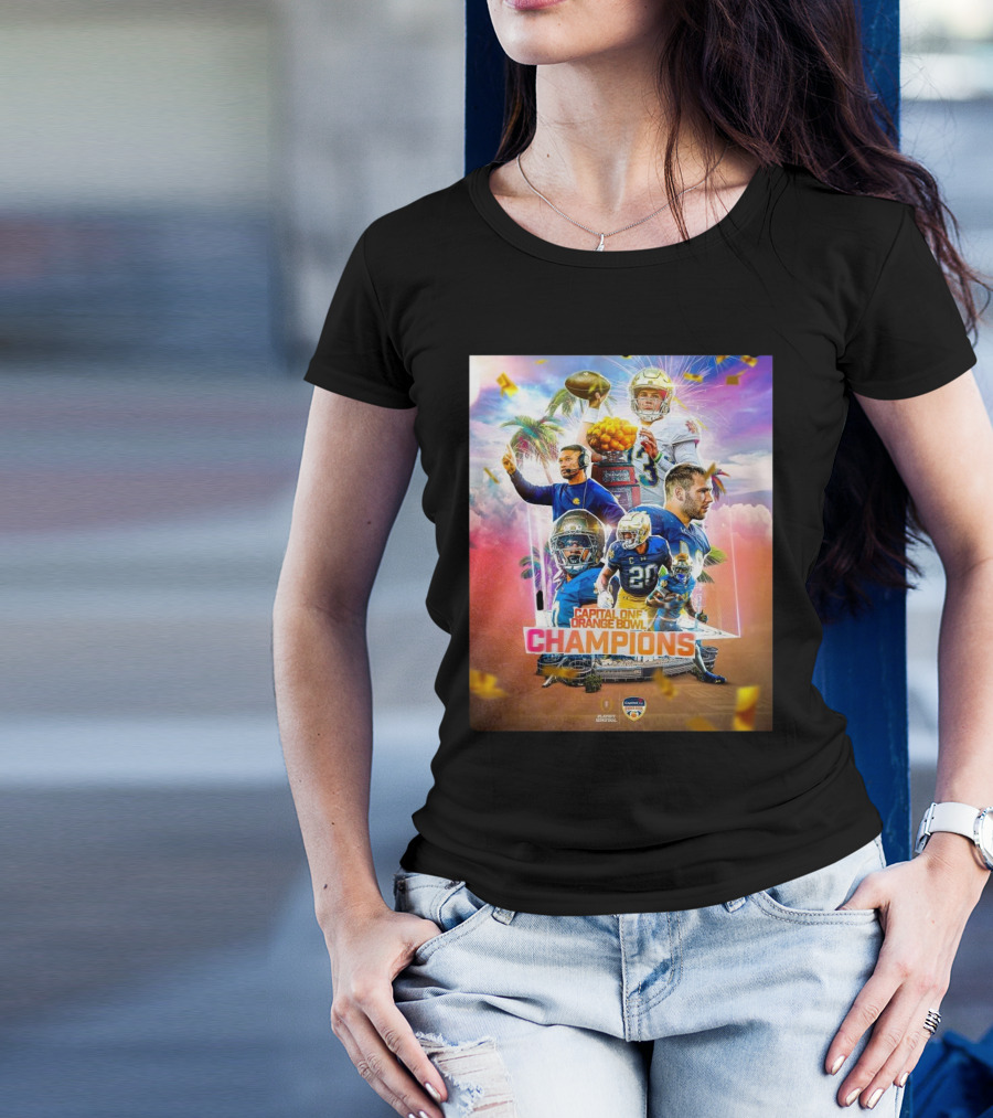 Notre Dame Fighting Irish Capital One Orange Bowl Champions Over Penn State Nittany Lions T-Shirt
